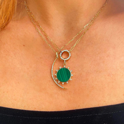 Rachel Reid Diamond Crescent Moon Charm