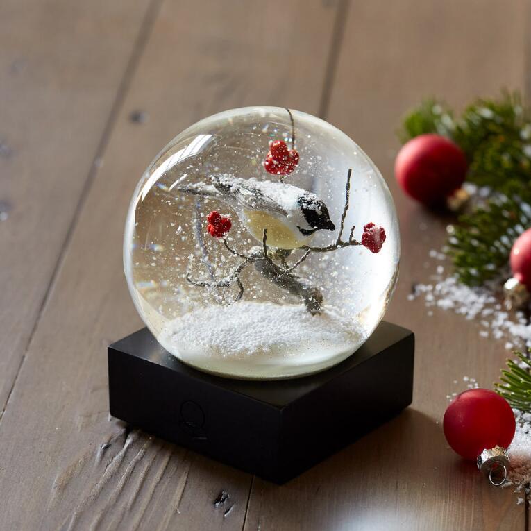 Chickadee Keepsake Snow Globe