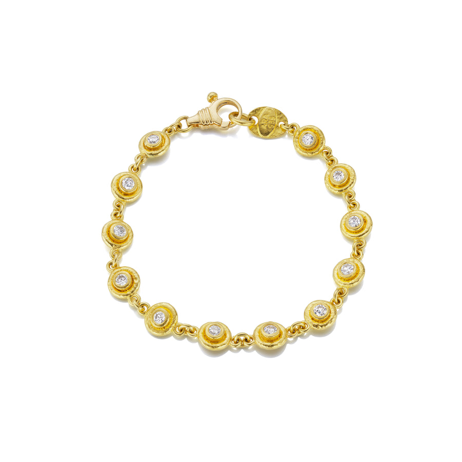 ARA 24k Diamond Bezel Set Bracelet