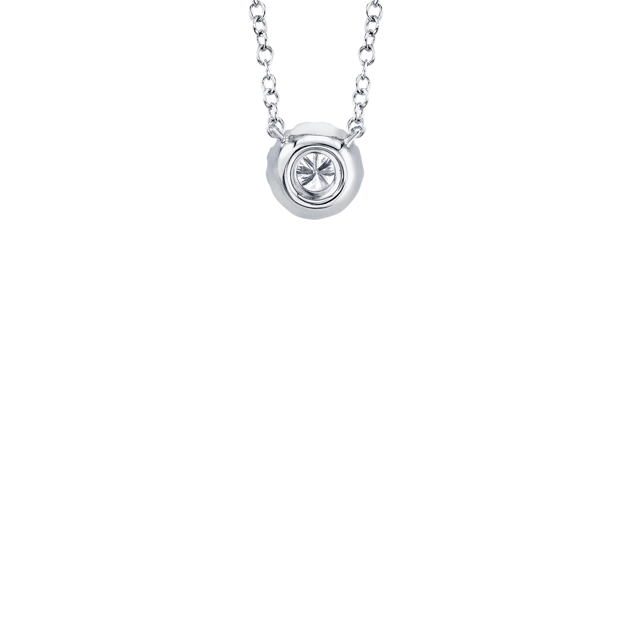 Shy Creation Petite Diamond Halo Necklace