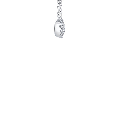 Shy Creation Petite Diamond Halo Necklace