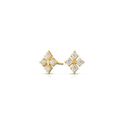 Scott Mikolay Celebration Rhombus Diamond Stud Earring