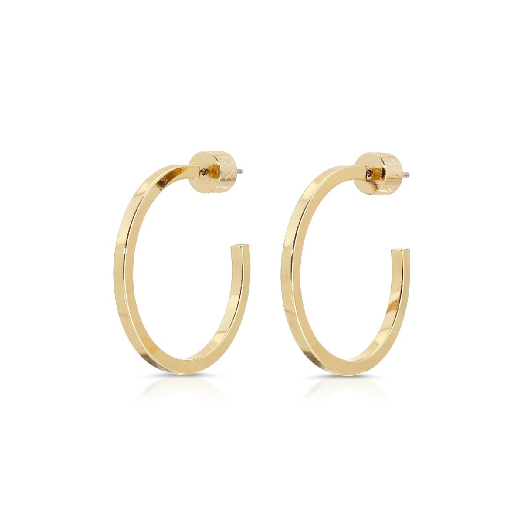 Eklexic Ava 1" Hoops in Gold