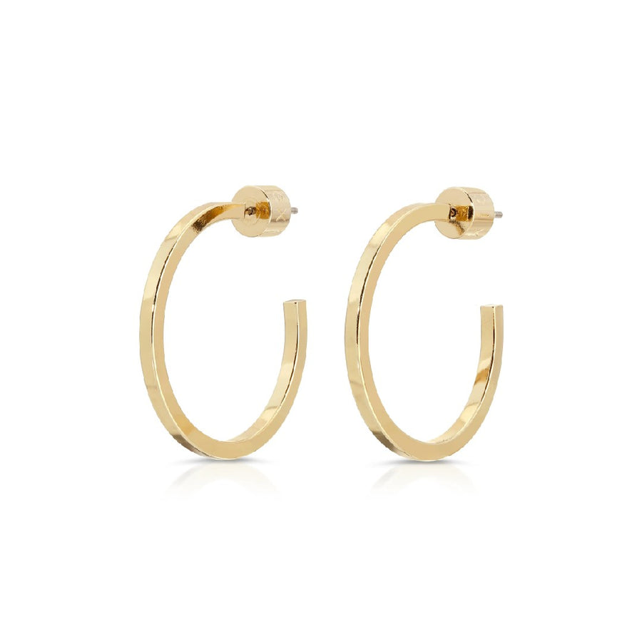 Eklexic Ava 1" Hoops in Gold