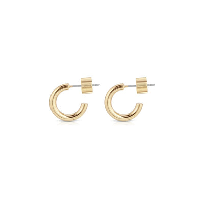 Eklexic Lisa Huggie Hoops in Gold