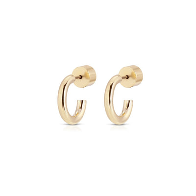 Eklexic Lisa Huggie Hoops in Gold