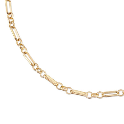 Eklexic Small Multi Link Chain Necklace in Gold