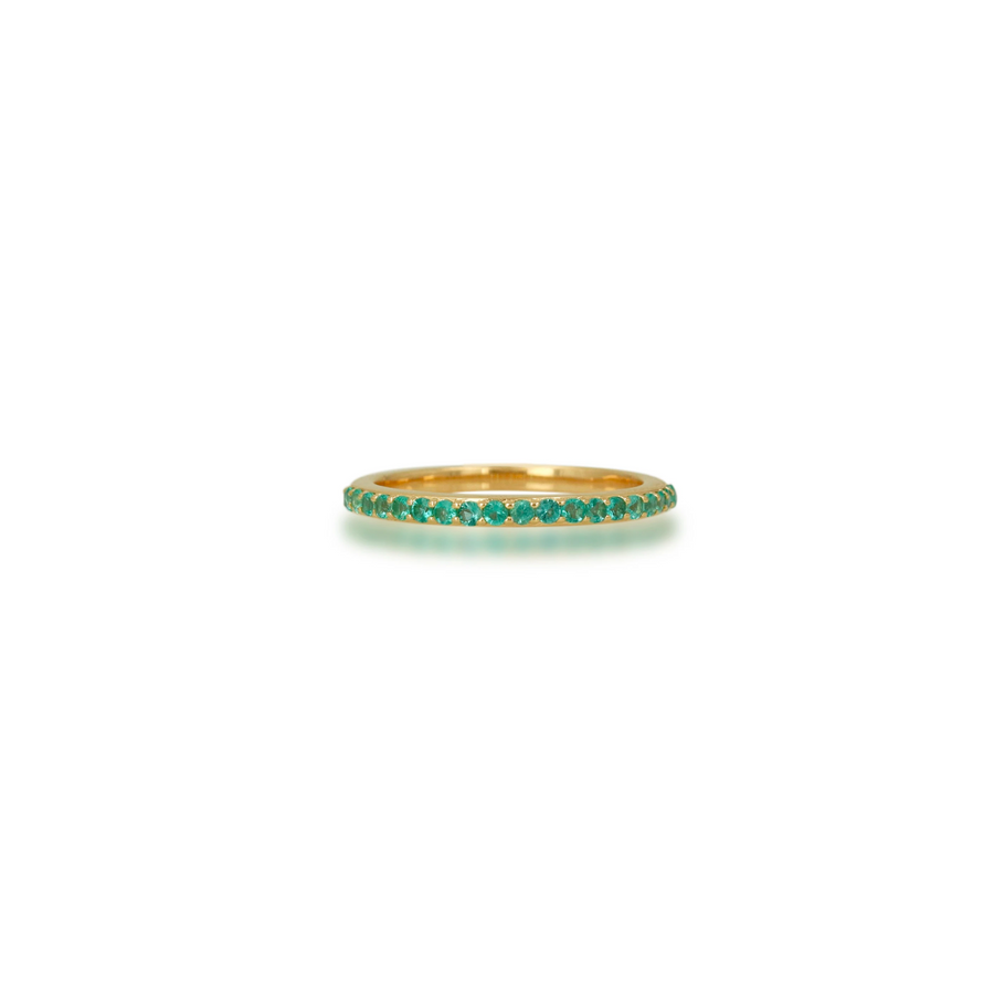 Rachel Reid Pave Emerald Band Ring