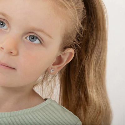 Enamel Unicorn Little Girl's Stud Earrings