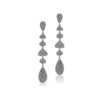 Tara Mikolay Raw Diamond Geometric Long Dangle Earring