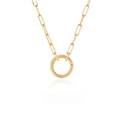 Rachel Reid Round Charm Clip Necklace