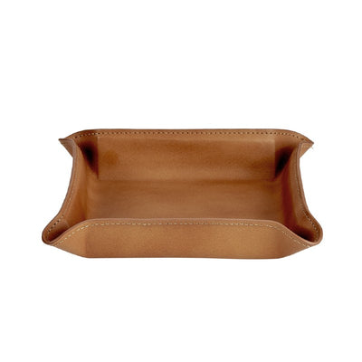 Leather Catchall Valet Tray