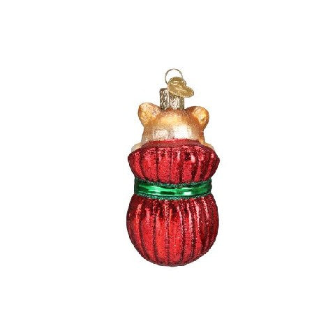 Old World Christmas Letting the Cat Out of the Bag Ornament