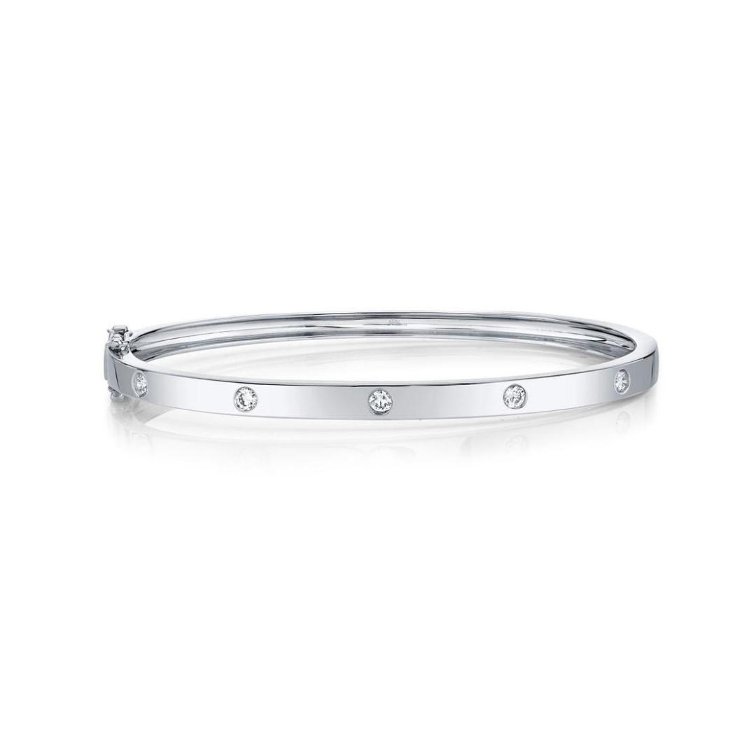 Shy Creation Burnished Diamond Bangle