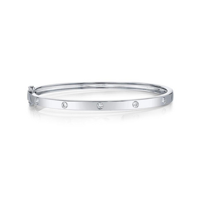 Shy Creation Burnished Diamond Bangle