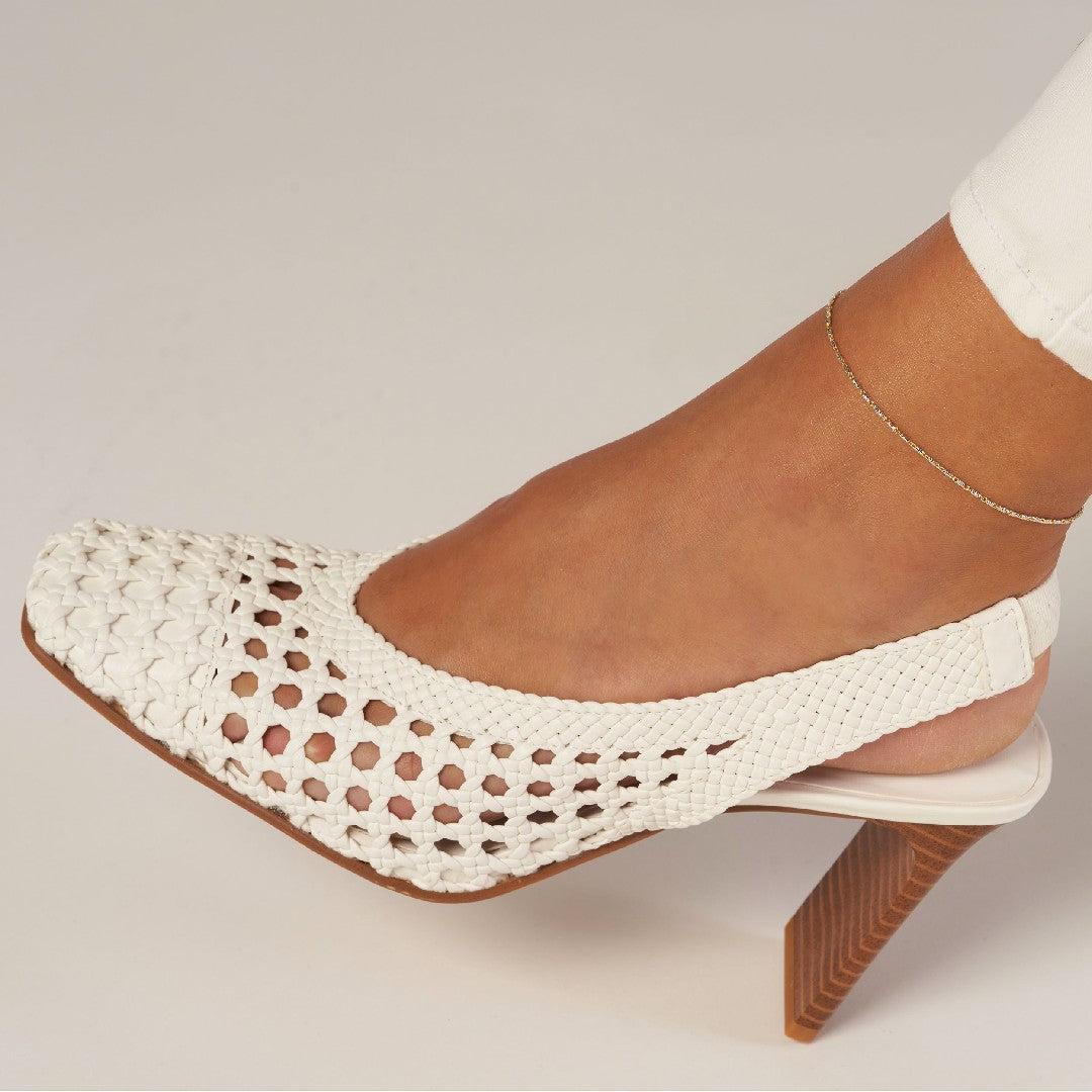 Lumacina Chain Anklet in Two Tone Gold