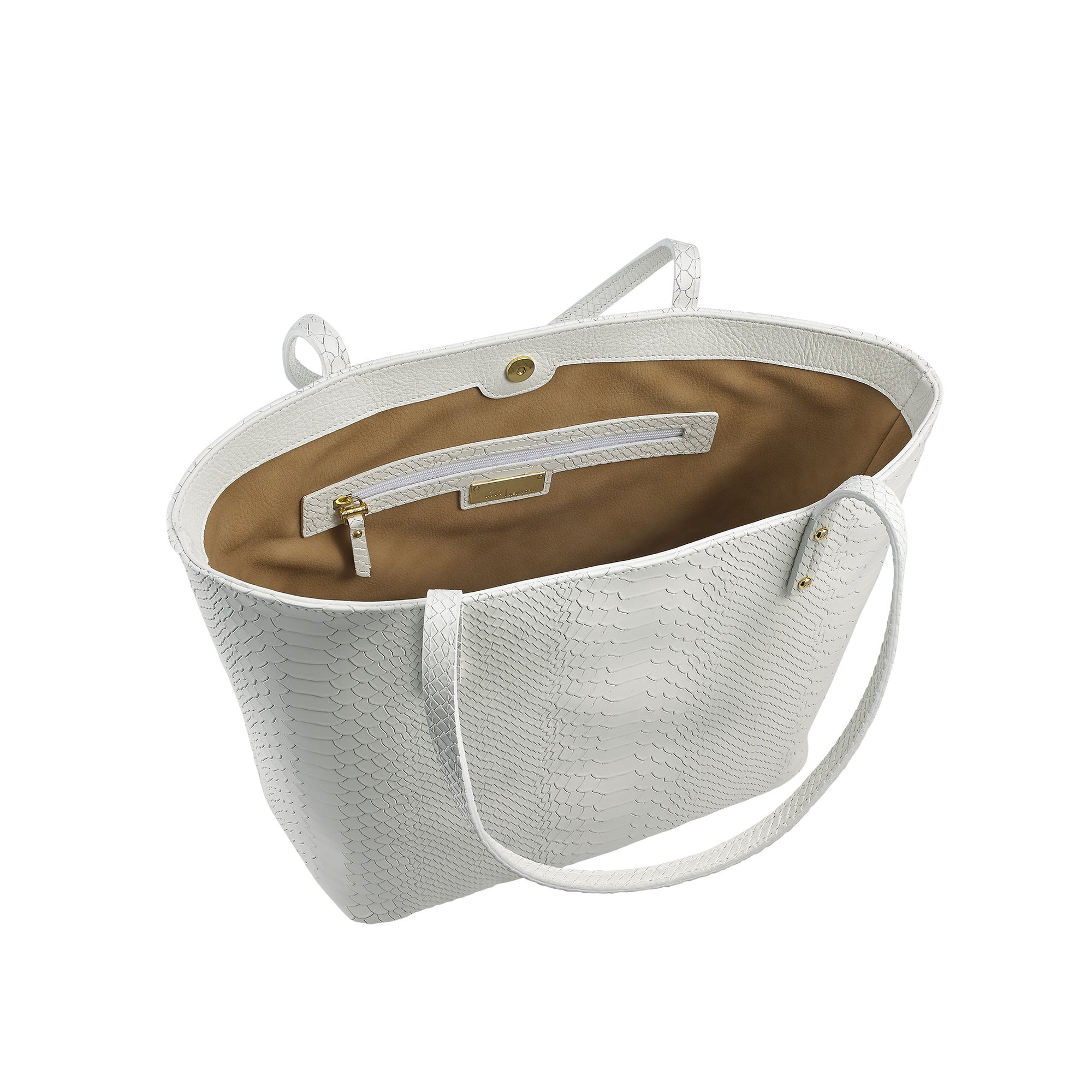 Gigi NY Python Leather Taylor Tote Bag