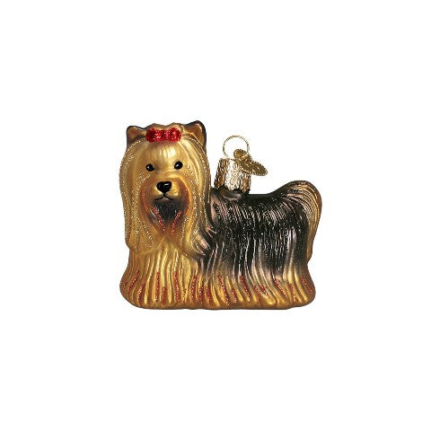 Old World Christmas Yorkie Ornament