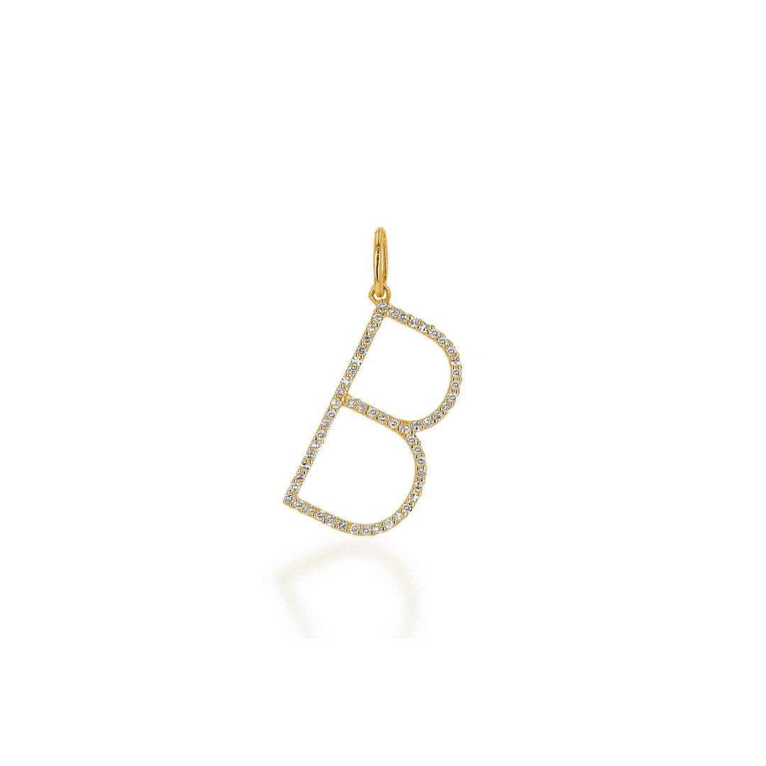 Rachel Reid Oversized Diamond Letter Charm