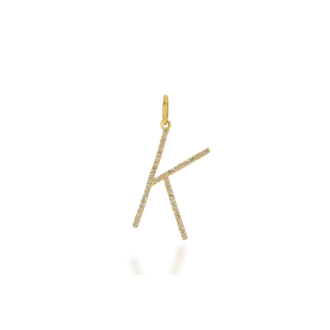 Rachel Reid Oversized Diamond Letter Charm