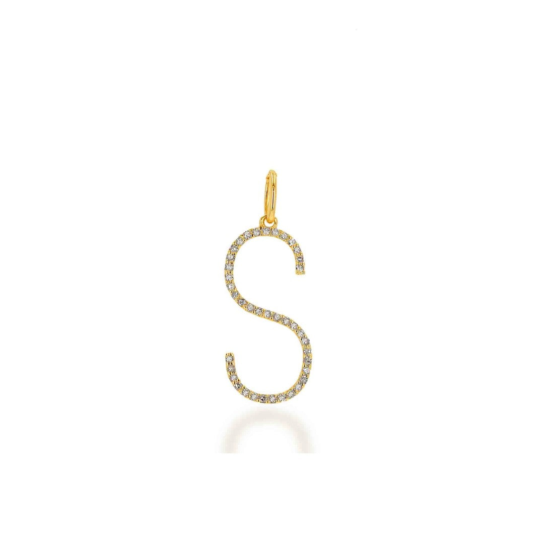 Rachel Reid Oversized Diamond Letter Charm