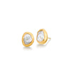 24k Yellow Gold Freshwater Pearl Stud Earring