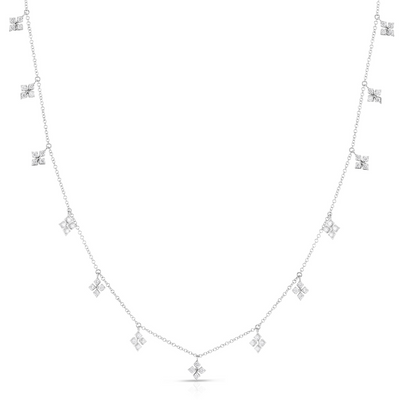 Scott Mikolay Celebration Rhombus Diamond Dangle Necklace - 23 Stations