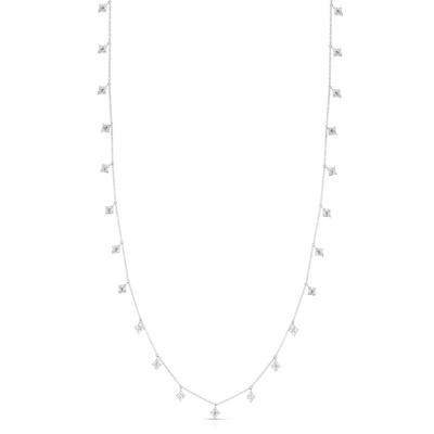Scott Mikolay Celebration Rhombus Diamond Dangle Necklace - 29 Stations