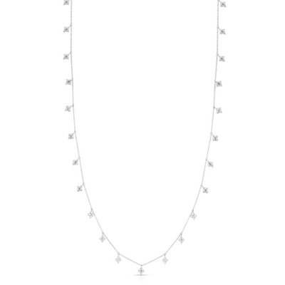 Scott Mikolay Celebration Rhombus Diamond Dangle Necklace - 23 Stations