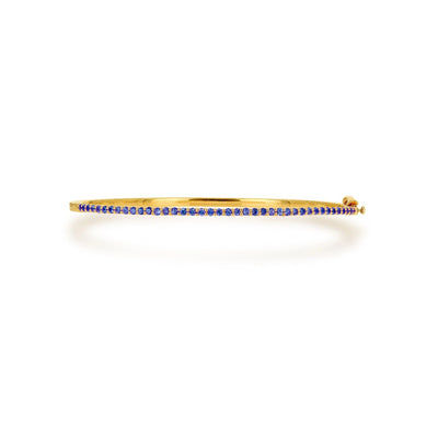Rachel Reid Blue Sapphire Bangle Bracelet