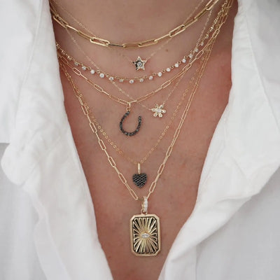 Rachel Reid Diamond Horseshoe Charm