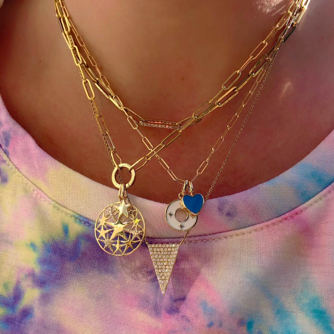 Rachel Reid Round Charm Clip Necklace