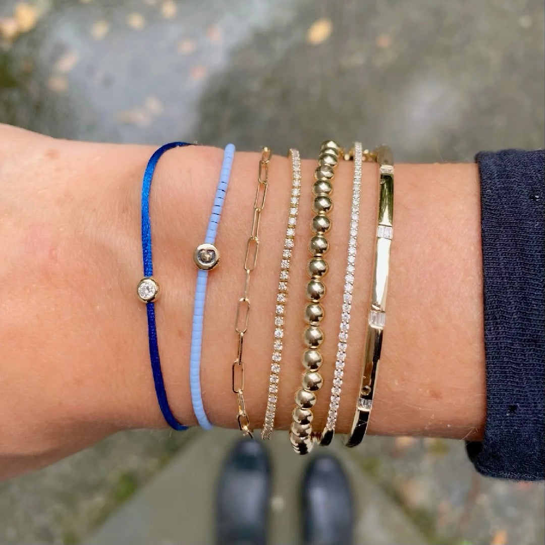 Rachel Reid Diamond Bangle Bracelet