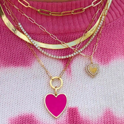 Rachel Reid Diamond Frontal Tennis Necklace