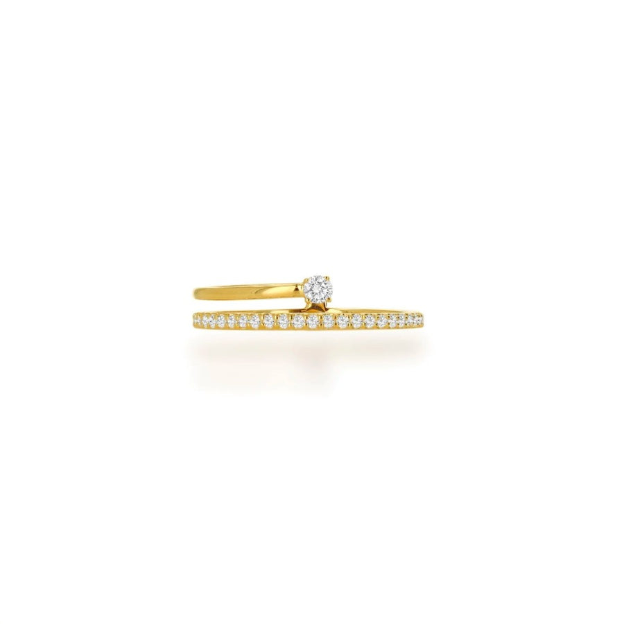 Rachel Reid Diamond Open Bypass Ring