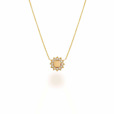 Rachel Reid Mini Diamond Sun Necklace