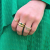 Rachel Reid Emerald Domed Ring