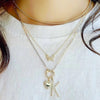 Rachel Reid Round Diamond Charm Clip Necklace
