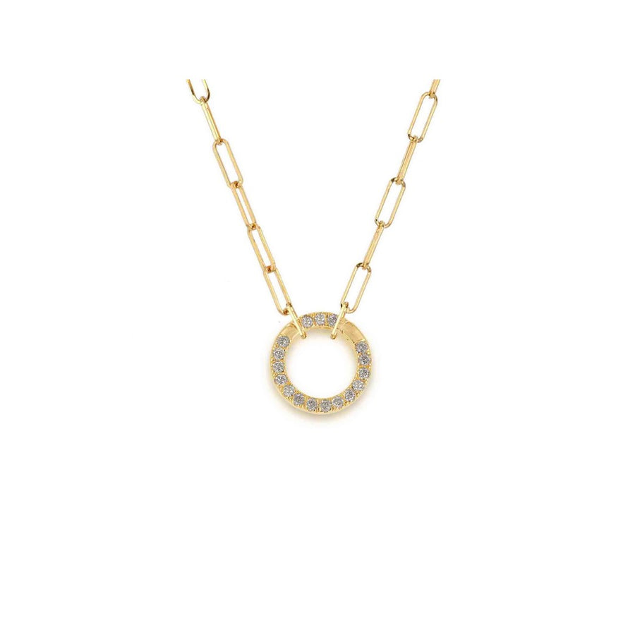 Rachel Reid Round Diamond Charm Clip