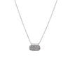 Raw Diamond Petite Oval Necklace