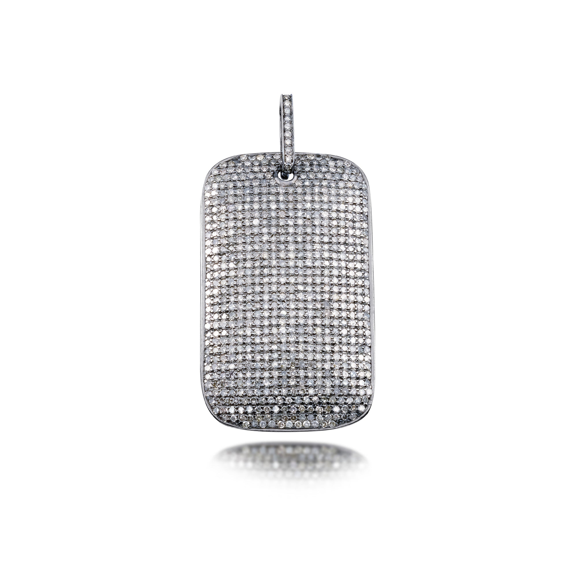 Tara Mikolay Raw Diamond Dog Tag Charm