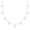 Scott Mikolay Celebration Rhombus Diamond Dangle Necklace - 9 Stations