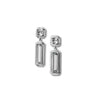 Monica Rich Kosann Rock Crystal Earrings in Silver
