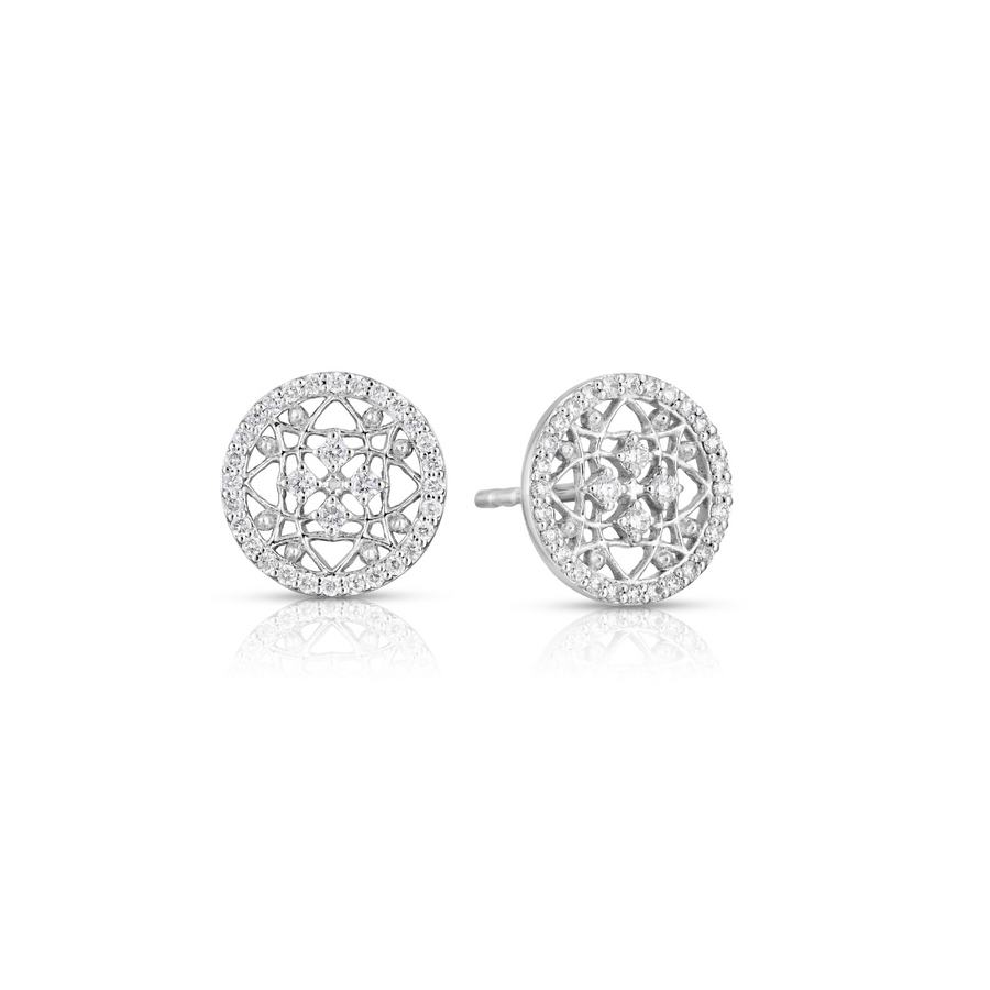 Scott Mikolay Celebration Round Diamond Stud Earring