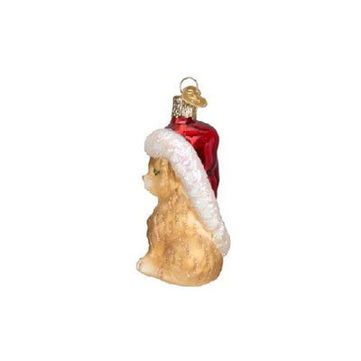 Old World Christmas Santa's Kitten Ornament