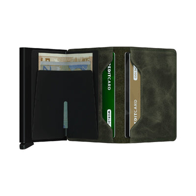 Secrid Slim Wallet Vintage Olive Black
