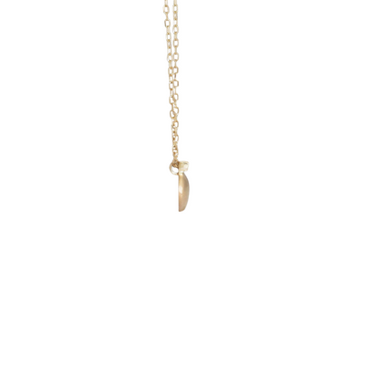 Shaesby Small Oval Pendant with Diamond Baguette Accent