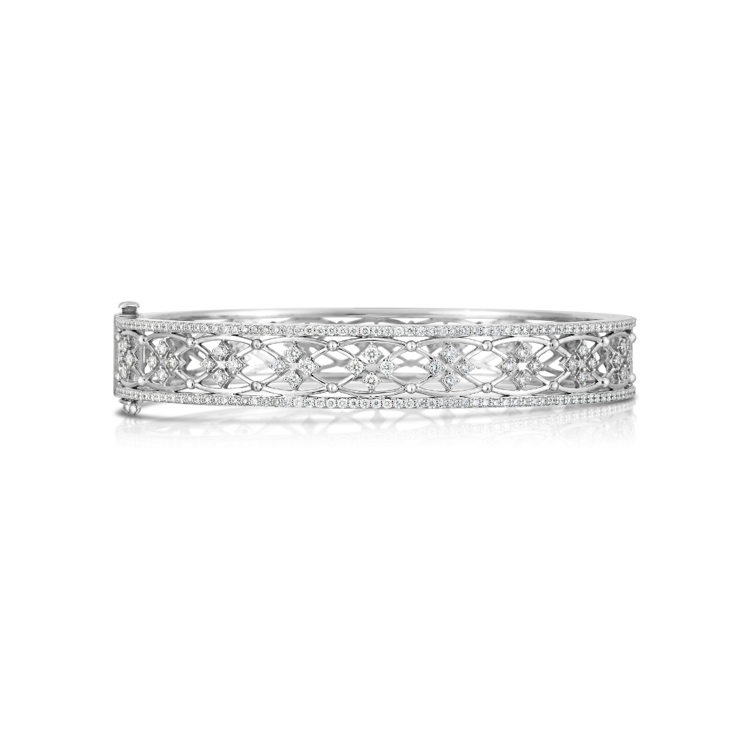 Scott Mikolay Celebration Diamond Oval Cuff Bracelet