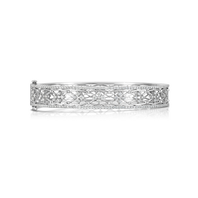 Scott Mikolay Celebration Diamond Oval Cuff Bracelet