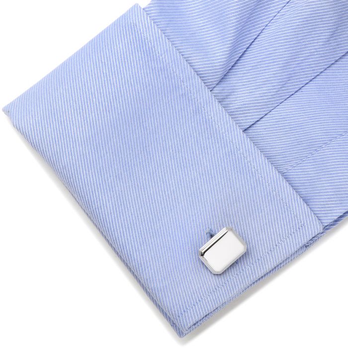 Sterling Silver Rectangular Cufflinks